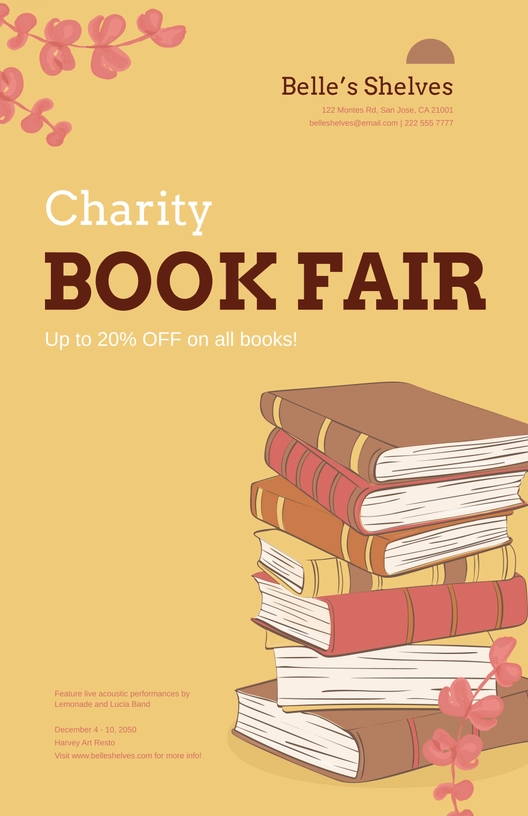 Vintage Book Fair Poster