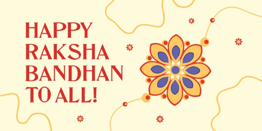 Simple  Raksha Bandhan Banner