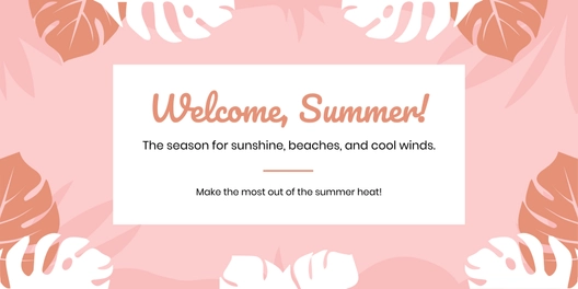 Welcome Summer Banner
