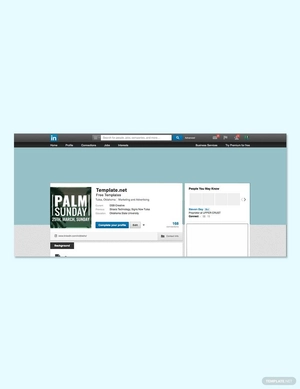 Palm Sunday LinkedIn Profile Banner Template