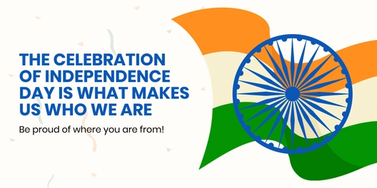 Patriotic Indian Independence Day Banner