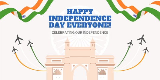 Modern India Independence Day Banner