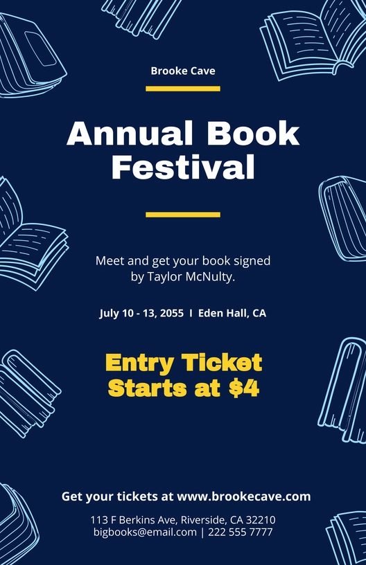Modern Book Fair Poster