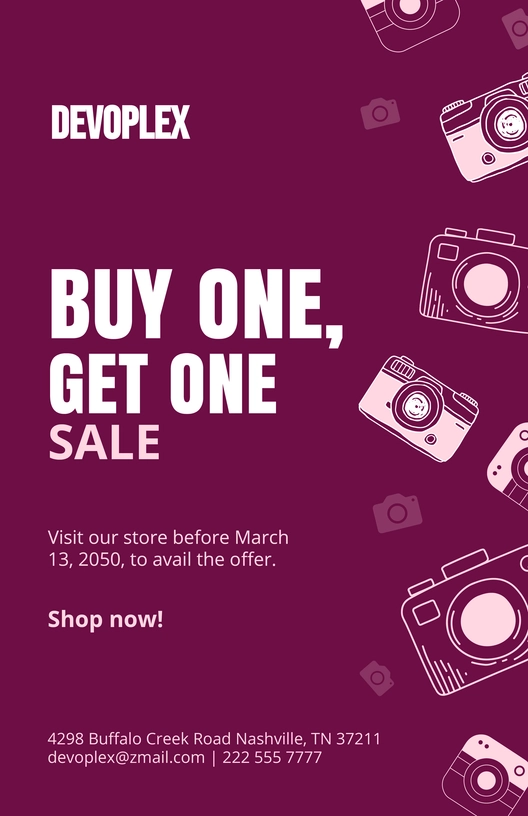 BOGO Sale Poster