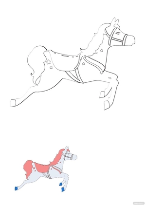 Cute Horse Coloring Page