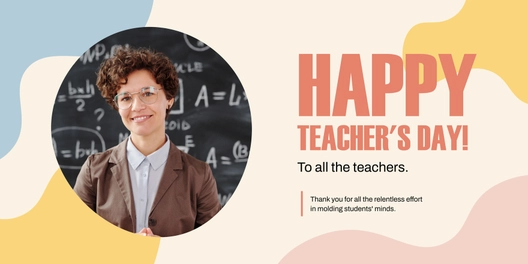 Sample Teachers Day Banner Template