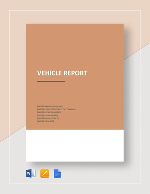 Vehicle Report Template