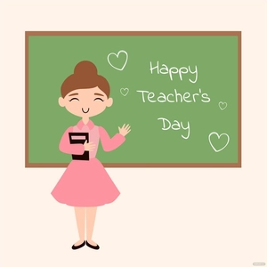 Cartoon Teacher's Day Clipart