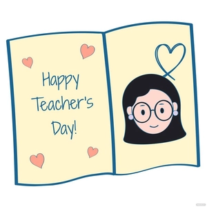 Teachers Day Card Clipart
