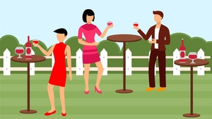 Backyard Party Background