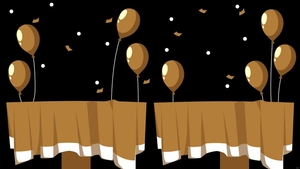Black And Gold Party Background