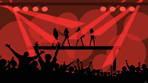 Red Party Background
