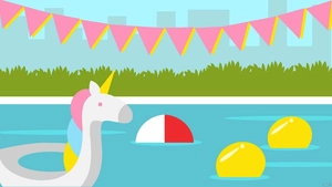 Water Party Background