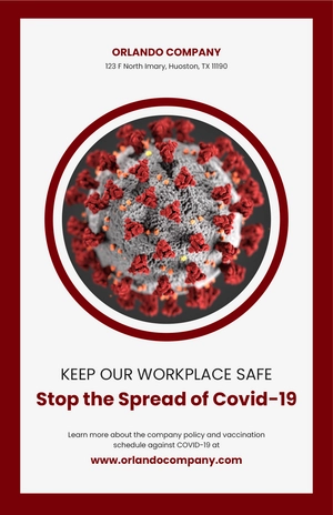 Covid 19 Awareness Poster Template