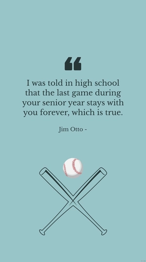 Jim Otto - I was told in high school that the last game during your senior year stays with you forever, which is true.
