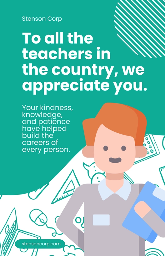 Teacher Appreciation Poster Template