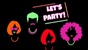 Black Light Party Background