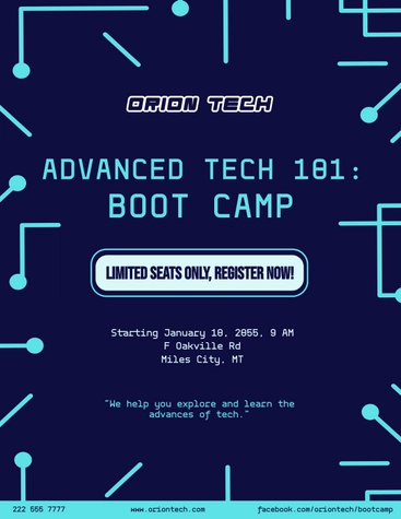 Indoor Boot Camp Flyer