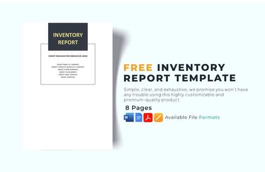 Inventory Report Template Inventory Report Template
