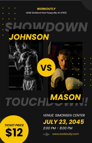 Fight Night Boxing Poster