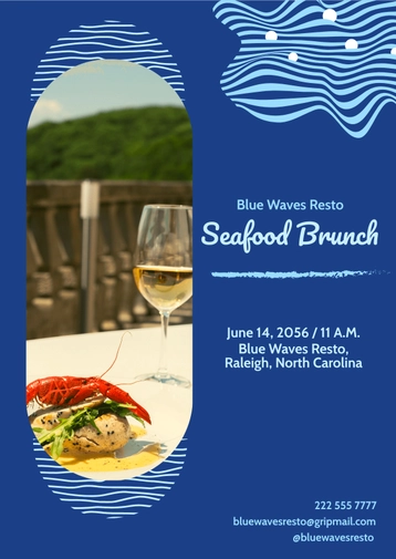 Seafood Brunch Flyer