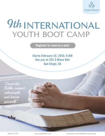 Spiritual Bootcamp Flyer