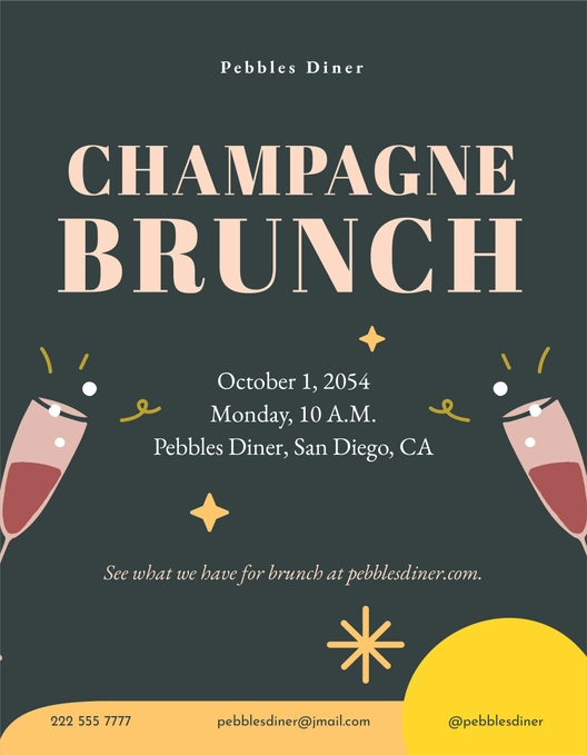 Champagne Brunch Flyer