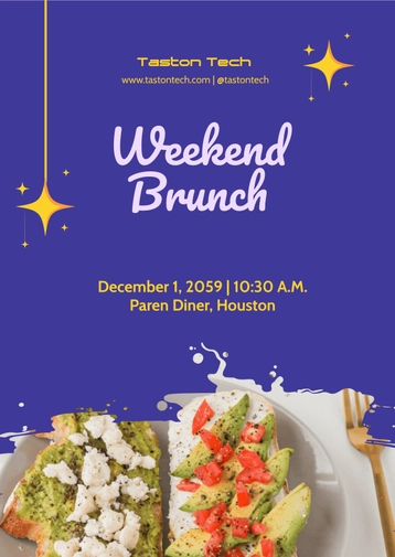 Weekend Brunch Flyer
