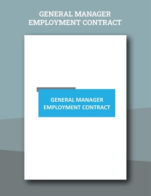 General Manager Employment Contract Template