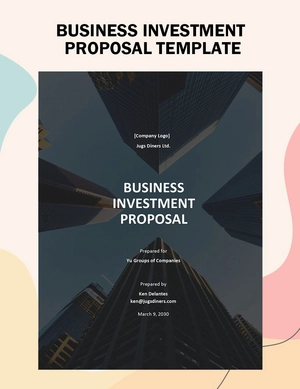 Business Investment Proposal Template