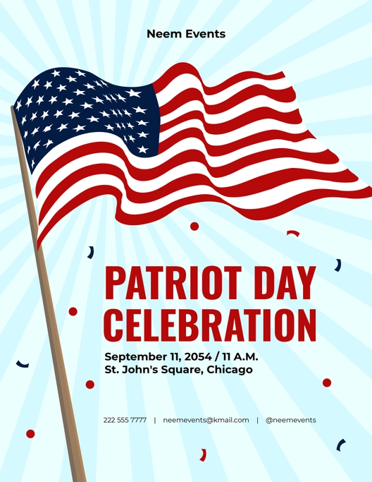 Patriot Day Celebration Flyer