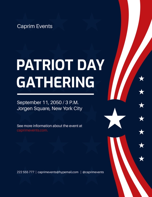 Patriot Day Event Flyer