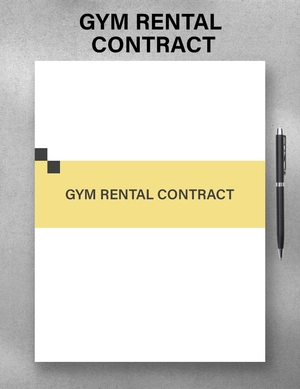 Gym Rental Contract Template