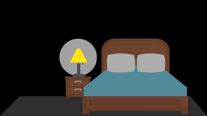 Dark Anime Bedroom Background