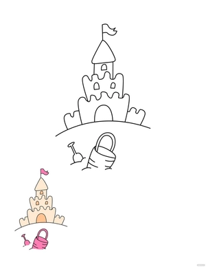 Simple Summer Coloring Page