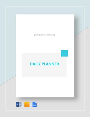 Daily Planner Template