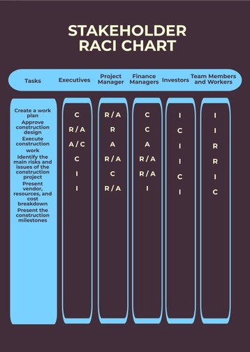 Stakeholder RACI Chart
