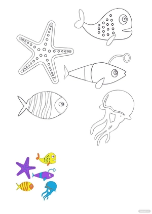 Sea Animals Coloring Pages