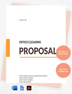 Office Cleaning Proposal Template