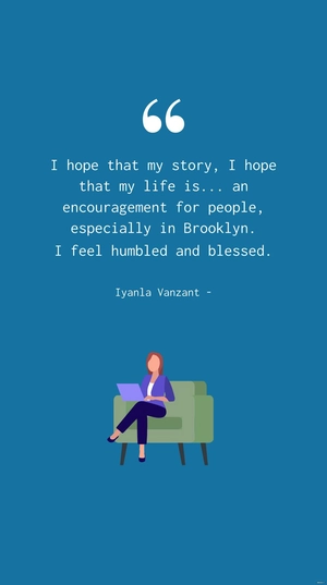 Iyanla Vanzant: Inspiring Hope in Brooklyn Quote