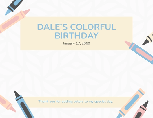 Free Crayon Wrapper Template to Edit Online