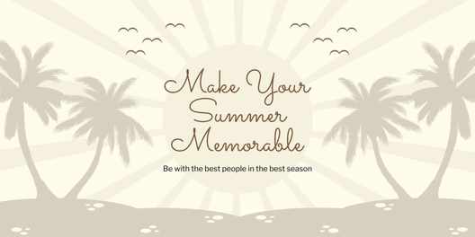 Vintage Summer Banner Template