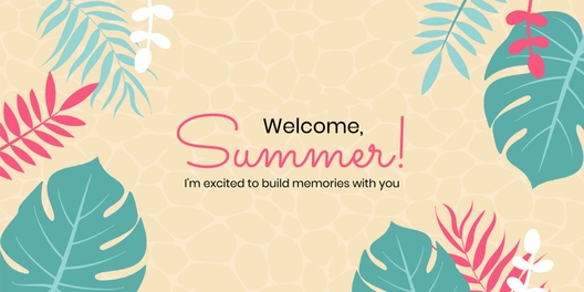 Welcome Summer Banner Template