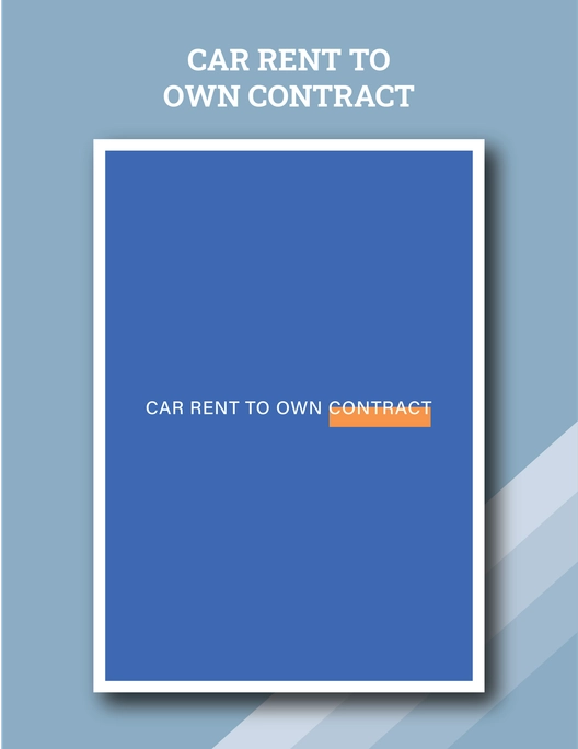 Car Rent To Own Contract Template Car Rent To Own Contract Template