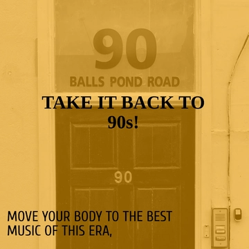 Free 90s Playlist Cover Template to Edit Online