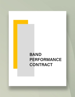 Band Performance Contract Template