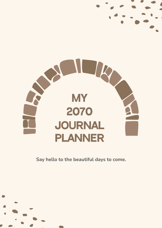 Journal Planner Cover Template