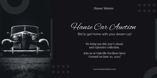 Car Auction Banner Template