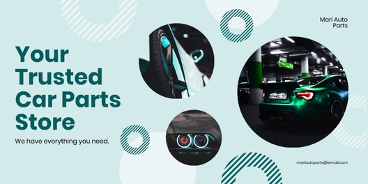 Car Parts Banner Template