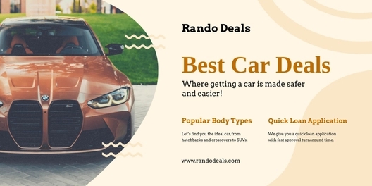 Car Dealership Banner Template